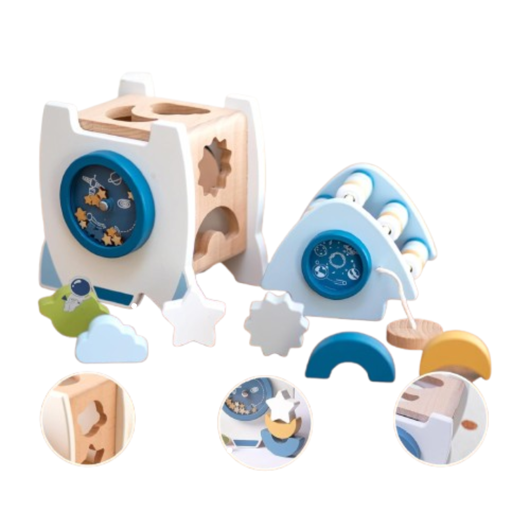 AstroMagnet - Blokken Bouwraket Spielzeug