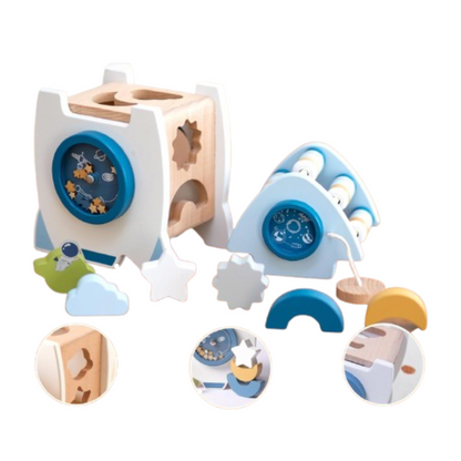 AstroMagnet - Blokken Bouwraket Spielzeug