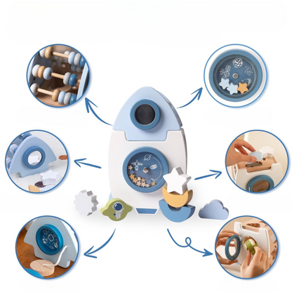 AstroMagnet - Blokken Bouwraket Spielzeug