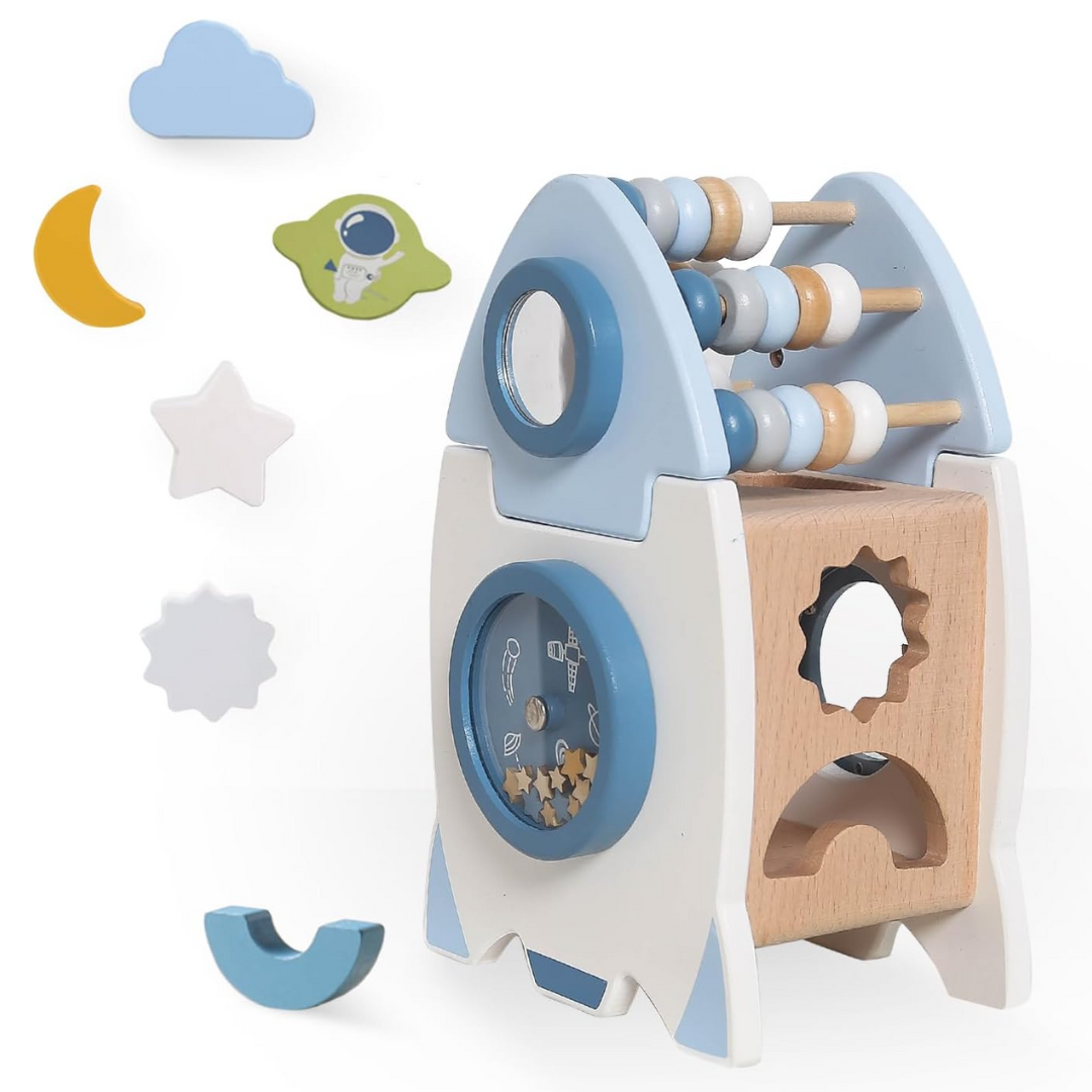 AstroMagnet - Blokken Bouwraket Spielzeug