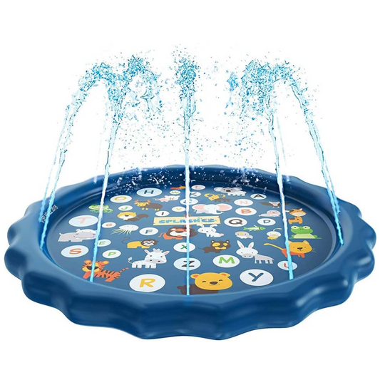 SplashPad - Wasserspritzmatte für den Garten - Anschluss an einen Schlauch - für Kinder ab 2 Jahren - 100 cm Durchmesser
