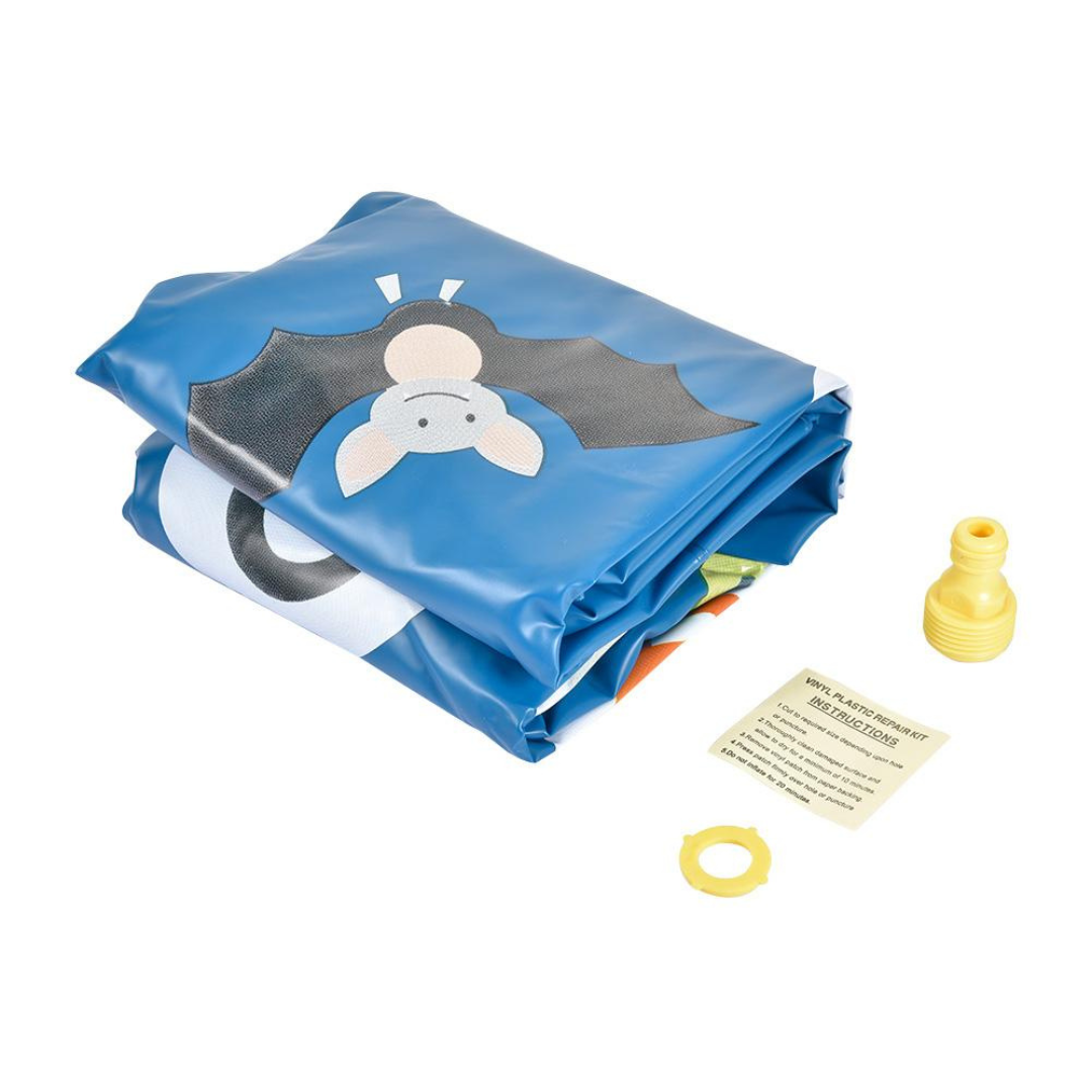 SplashPad - Wasserspritzmatte für den Garten - Anschluss an einen Schlauch - für Kinder ab 2 Jahren - 100 cm Durchmesser