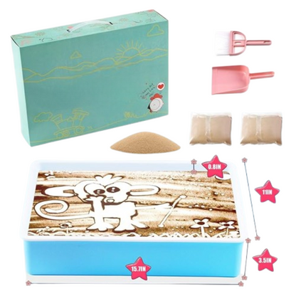 ArtifyGlow - Tischlampe Sandkunst