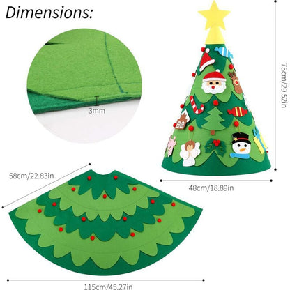 3D ChristmasCraft - DIY 3D-Weihnachtsbaum-Bastelarbeiten für Kinder