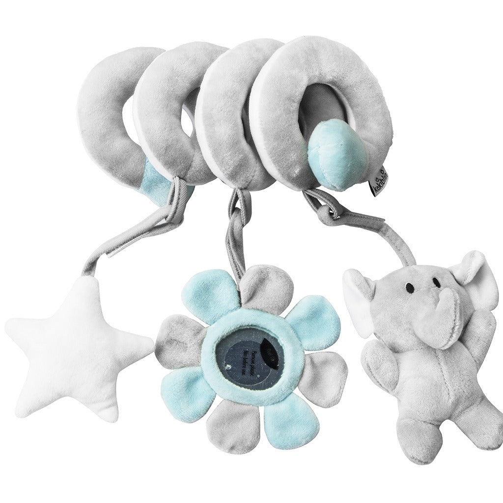 SnuggleSpiral™ – Weiches Aktivitätsspiralen-Spielzeug für Babys | 0+ Monate | Kinderbett, Kinderwagen oder Autositz