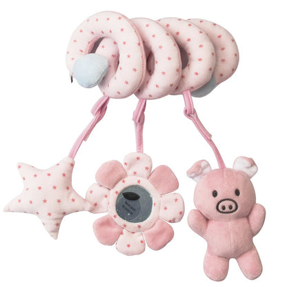 SnuggleSpiral™ – Weiches Aktivitätsspiralen-Spielzeug für Babys | 0+ Monate | Kinderbett, Kinderwagen oder Autositz