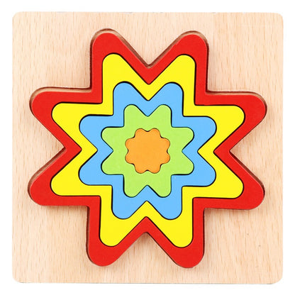 ShapeSort - Holz Montessori Puzzle-Spiel