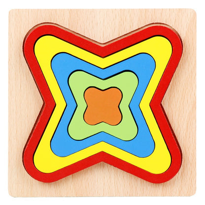 ShapeSort - Holz Montessori Puzzle-Spiel