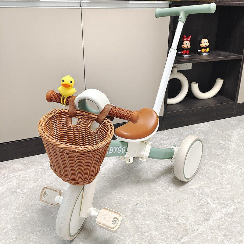 TrekTote – Geflochtener Fahrradkorb für Kinder ab 3 Jahren – Fördert das Spielen im Freien