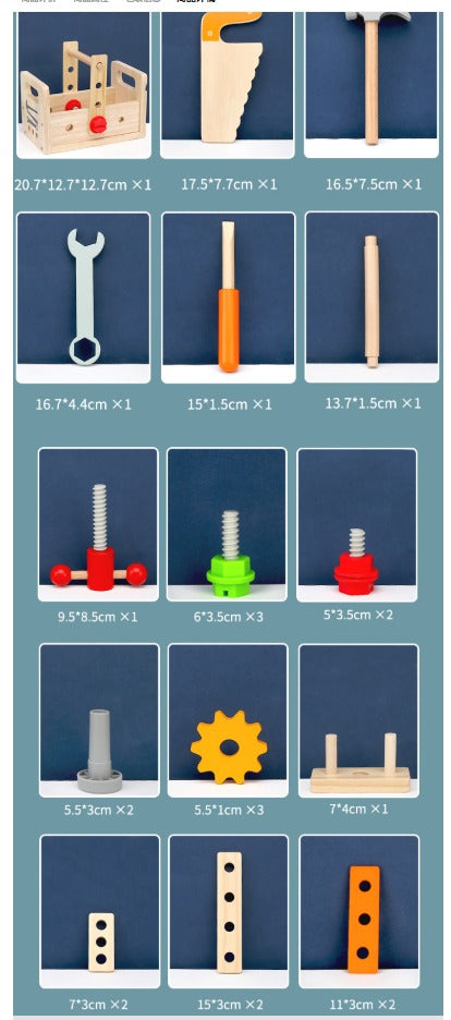 BuildBin – Holz Handwerker Werkzeugkasten | Kreatives Handwerker Spielen für Kinder ab 6 Jahren