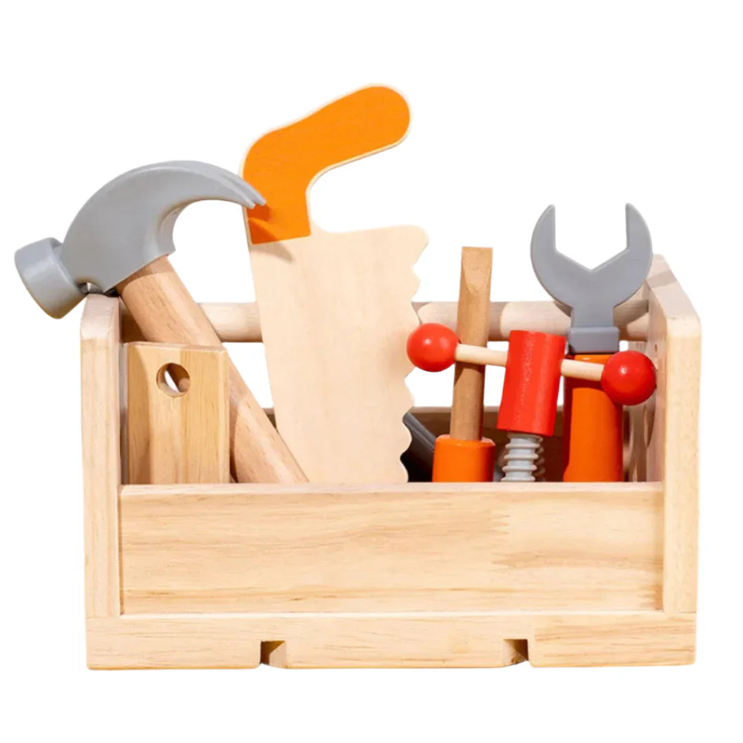 BuildBin – Holz Handwerker Werkzeugkasten | Kreatives Handwerker Spielen für Kinder ab 6 Jahren