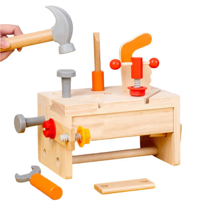 BuildBin – Holz Handwerker Werkzeugkasten | Kreatives Handwerker Spielen für Kinder ab 6 Jahren