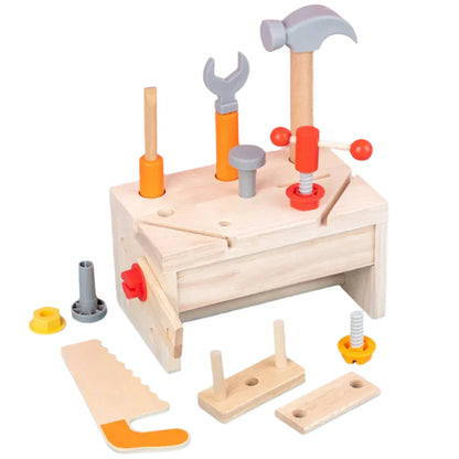 BuildBin – Holz Handwerker Werkzeugkasten | Kreatives Handwerker Spielen für Kinder ab 6 Jahren