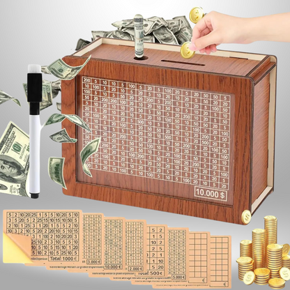 Money Saver Box - Wooden Craft Bausparkasse