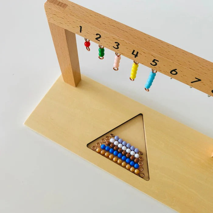 CountBeads Montessori Perlen-Treppe – Zählen & Rechnen – Ab 3 Jahren