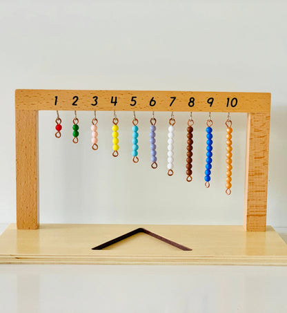 CountBeads Montessori Perlen-Treppe – Zählen & Rechnen – Ab 3 Jahren