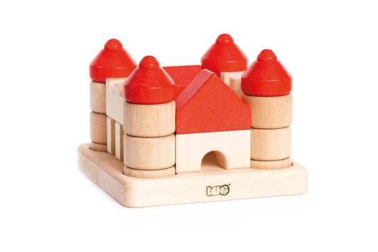 CastleStackle – Holzstapler für Kinder ab 3 Jahren – Fördert kreatives Denken & Feinmotorik-Präzision