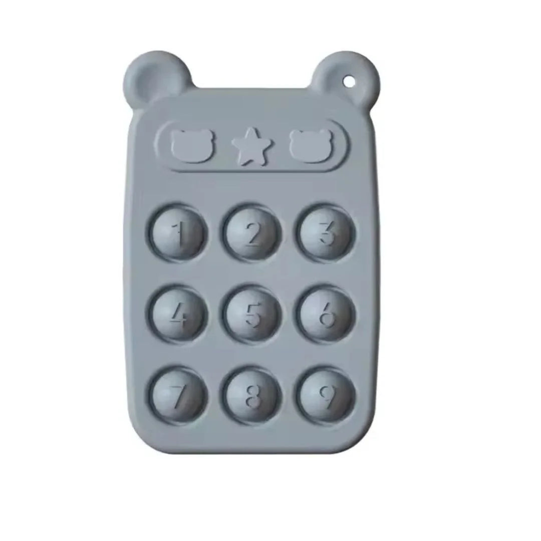 SiliPop™ - Zappel-Zahlenblock und Beißring aus Silikon für Babys