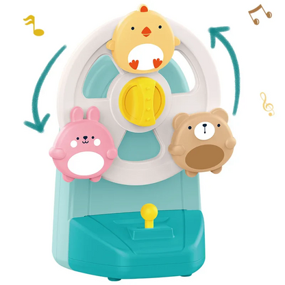 SpinChime – Tierisches Riesenrad-Musikspielzeug für Kinder ab 2 Jahren – Fördert Ruhe, visuelles Spiel & Konzentration