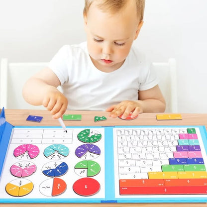 MathMaster - Magnetisches Bruchrechnen-Puzzle von Montessori