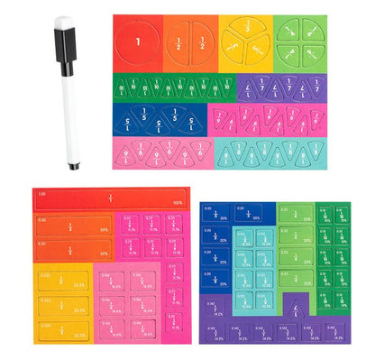 MathMasters - Montessori Magnetisches Bruchpuzzle