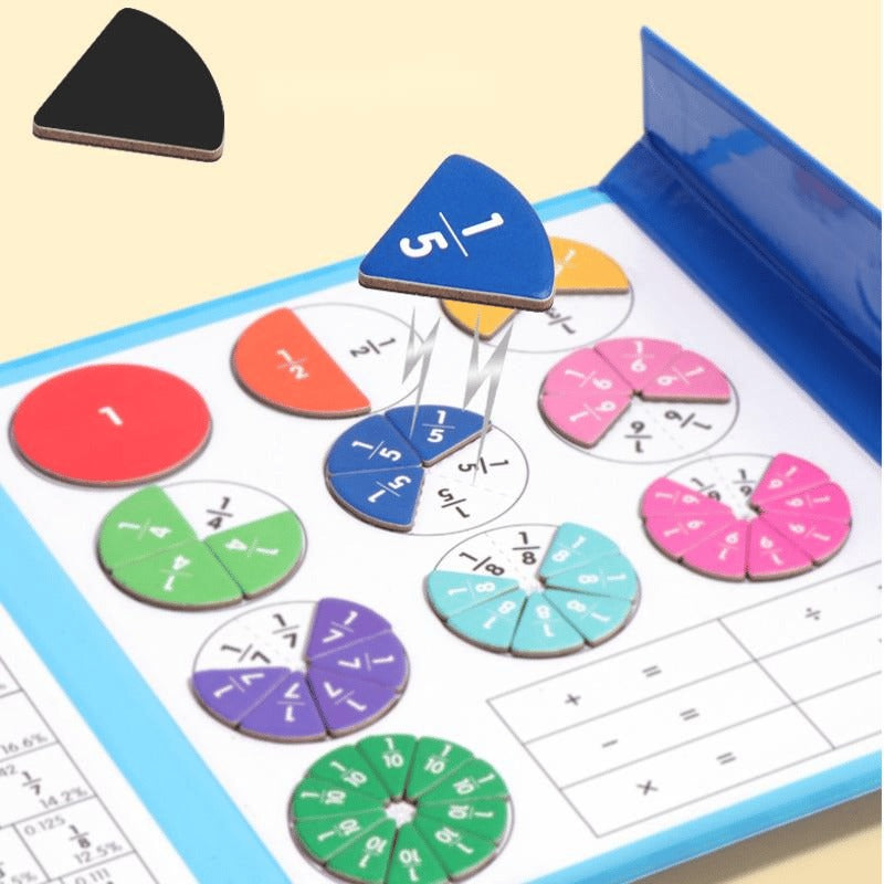 MathMasters - Montessori Magnetisches Bruchpuzzle