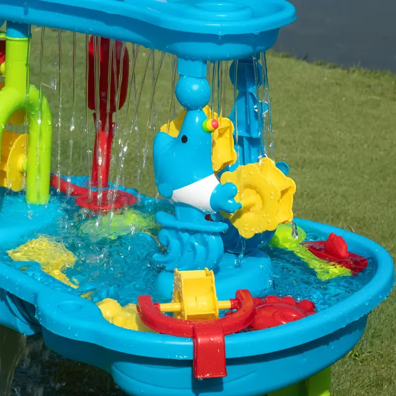 SplashTower - 3-stufiger Kinder Sand- und Wassertisch Spielzeug
