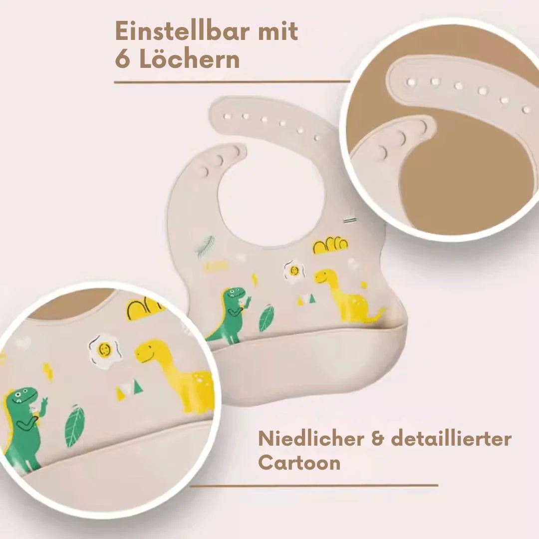 DinoDelight™ – Silikon-Geschirrset für Kinder ab 3+ – Fördert Sicheres und Spaßiges Essen