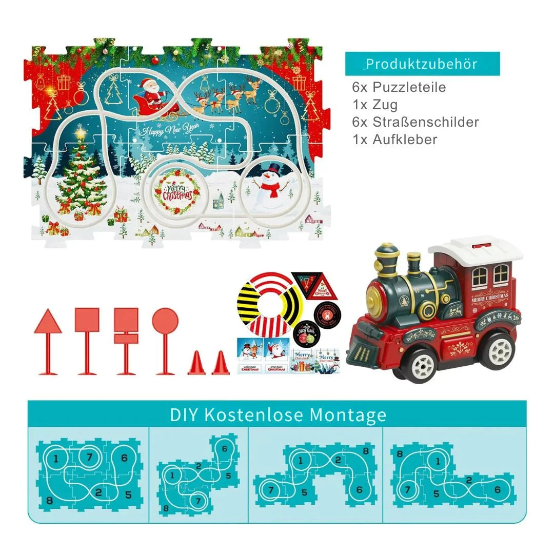 WonderTrack – DIY Weihnachtszug Bahnset Kinder ab 6 Jahren