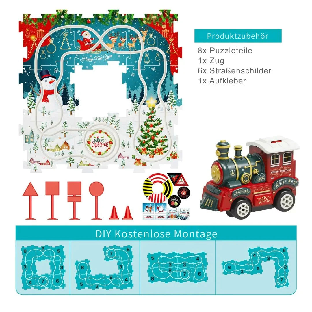 WonderTrack – DIY Weihnachtszug Bahnset Kinder ab 6 Jahren