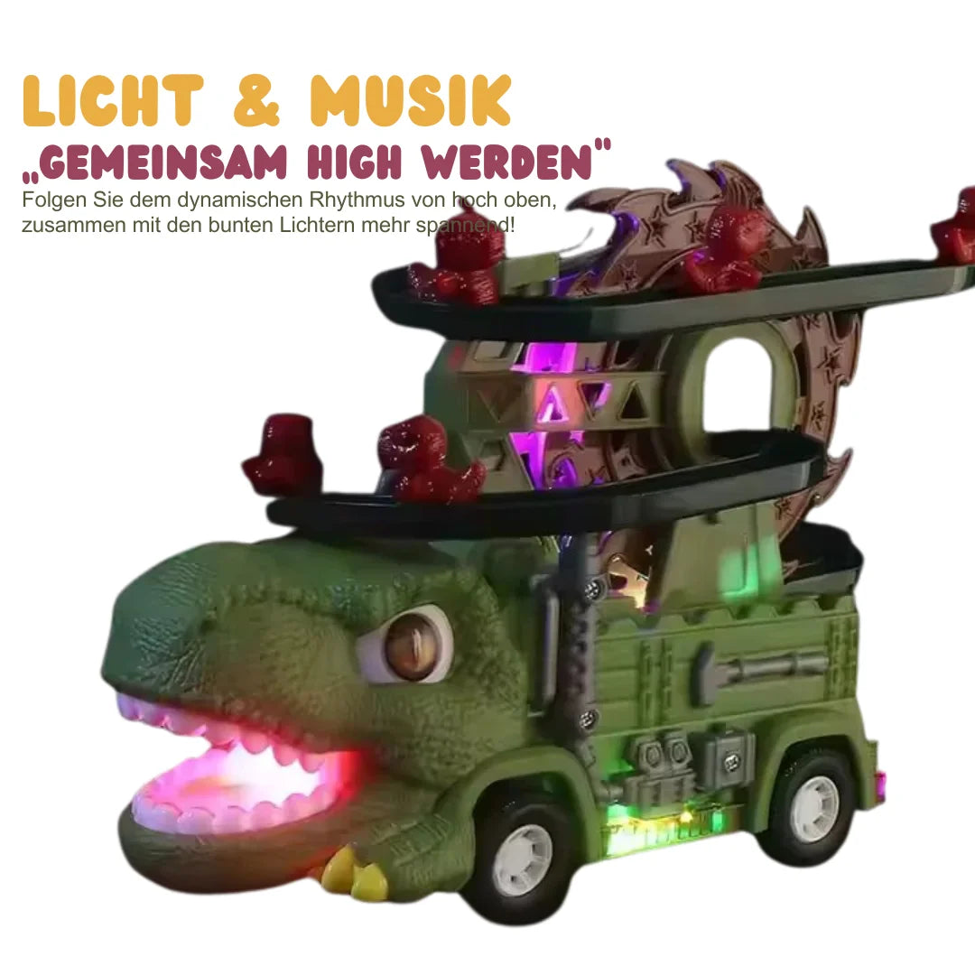 DinoLoop™ - Beleuchteter Dinosaurier-Rennbahn-Truck für Kinder ab 3 Jahren - Kombiniert Action, Lichter und STEM-Spiel