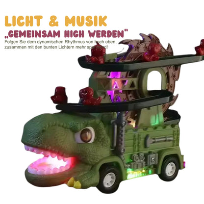 DinoLoop™ - Beleuchteter Dinosaurier-Rennbahn-Truck für Kinder ab 3 Jahren - Kombiniert Action, Lichter und STEM-Spiel