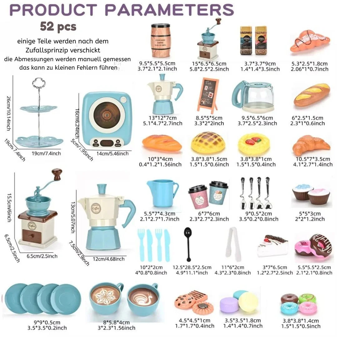 BrewBakers Holz Café & Bäckerei Spielset – Barista-Rollenspiel – Ab 3 Jahren