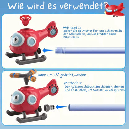 AquaWhirl™ – Wasserhubschrauber-Spielzeug für Kinder ab 3+ – Fördert das Spielen im Freien