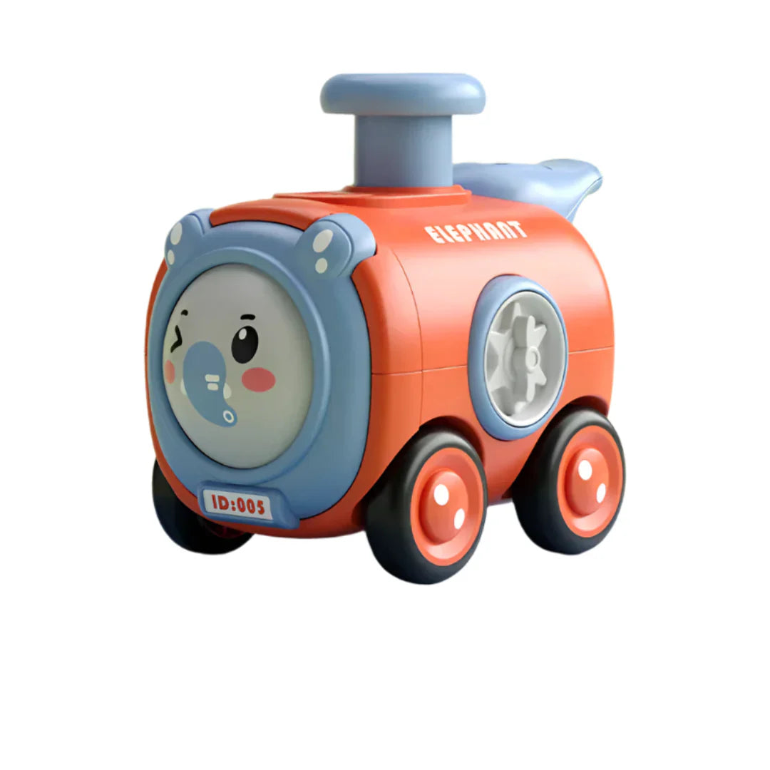 WhimsyWheels™ - Interaktives Tier-Zug-Spielzeug für Kinder ab 2 Jahren - Pfeifen, Wechseln & Erforschen