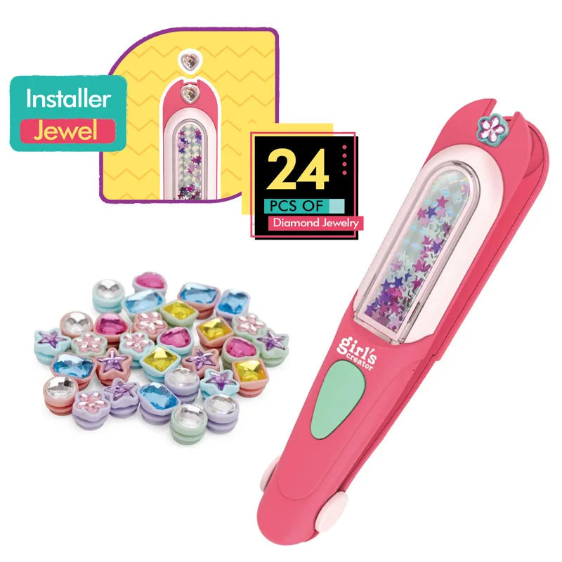 GlamDazzle™ – Haarschmuck-Stempelset für Kinder ab 6 Jahren