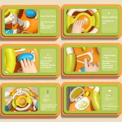 TinyDriver – Leuchtendes Lenkradspielzeug für Babys ab 12 Monaten – Fördert Koordination & Fantasievolles Spielen