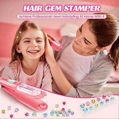 GlamDazzle™ – Haarschmuck-Stempelset für Kinder ab 6 Jahren
