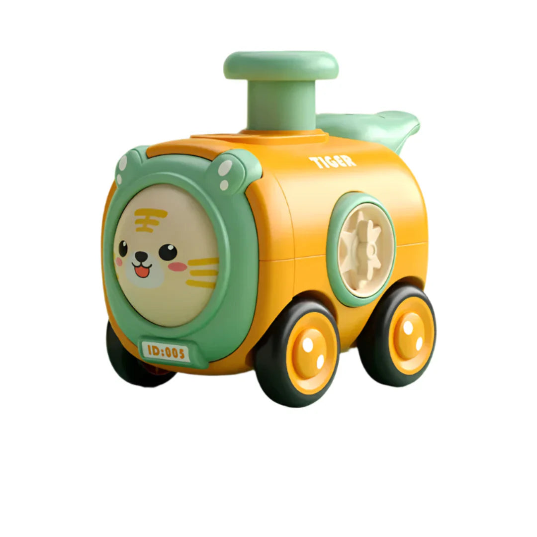 WhimsyWheels™ - Interaktives Tier-Zug-Spielzeug für Kinder ab 2 Jahren - Pfeifen, Wechseln & Erforschen