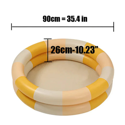 WadeWave - Aufblasbarer PVC-Baby-Pool für Kleinkinder ab 2 Jahren - Wasserspiel im Freien, abgerundetes Design