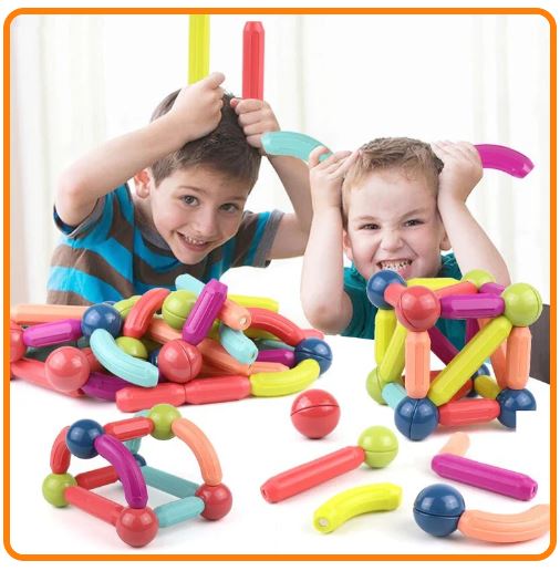MagnetCraft - Pädagogisches Bauspiel mit magnetischen Stäben und Bällen