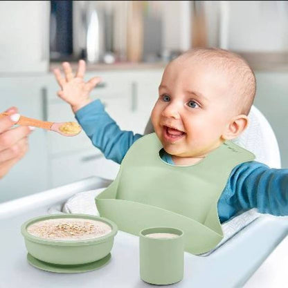 ComfyBib - Silikon Baby Lätzchen Wasserdicht