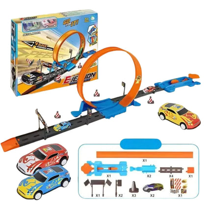 LoopRush™ - Zweibahniges, schwerkraftbetriebenes Rennset