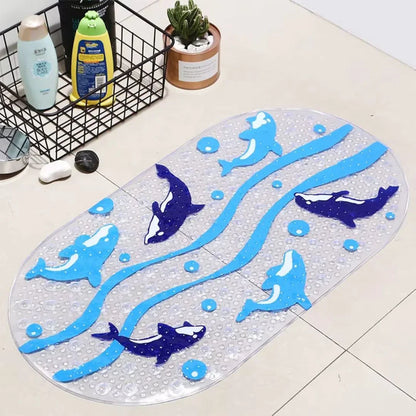 SafeSplash™ – Rutschfeste Badematte mit Saugnäpfen für Babys