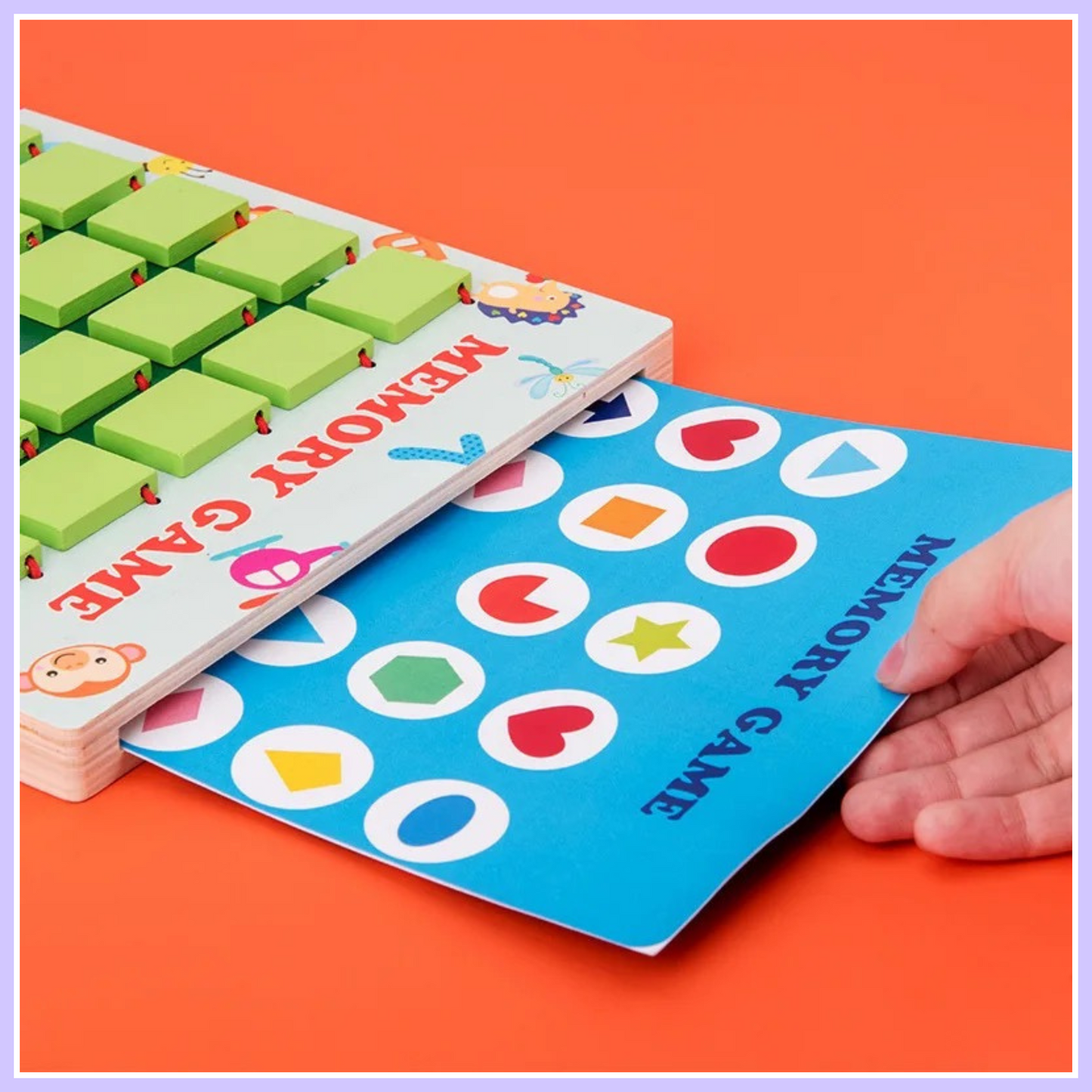 MemoMatch – Holzgedächtnisspiel für Kinder ab 3 Jahren – Stärkt Erinnerungsvermögen