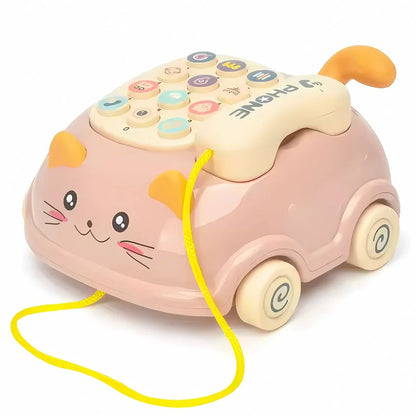 KittyDial – Musikalisches Babytelefon zum Ziehen – Motorik & Spielspaß – Ab 1 Jahr