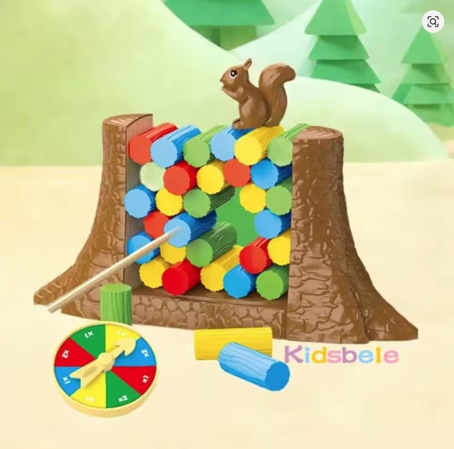 LogBalance – Holzstapelspiel für Kinder ab 3 Jahren – Fördert Koordination und Geduld