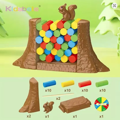 LogBalance – Holzstapelspiel für Kinder ab 3 Jahren – Fördert Koordination und Geduld