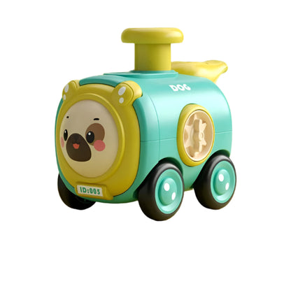 WhimsyWheels™ - Interaktives Tier-Zug-Spielzeug für Kinder ab 2 Jahren - Pfeifen, Wechseln & Erforschen