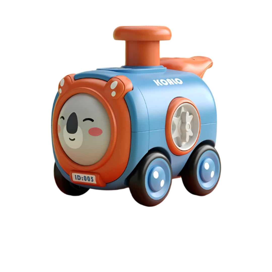 WhimsyWheels™ - Interaktives Tier-Zug-Spielzeug für Kinder ab 2 Jahren - Pfeifen, Wechseln & Erforschen